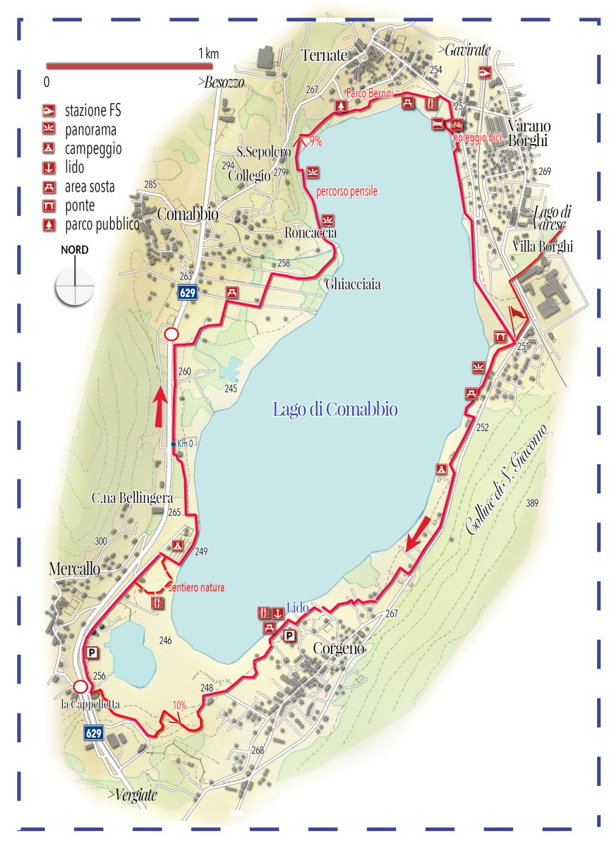 La pista ciclabile del Lago di Comabbio – sentieri d'autore